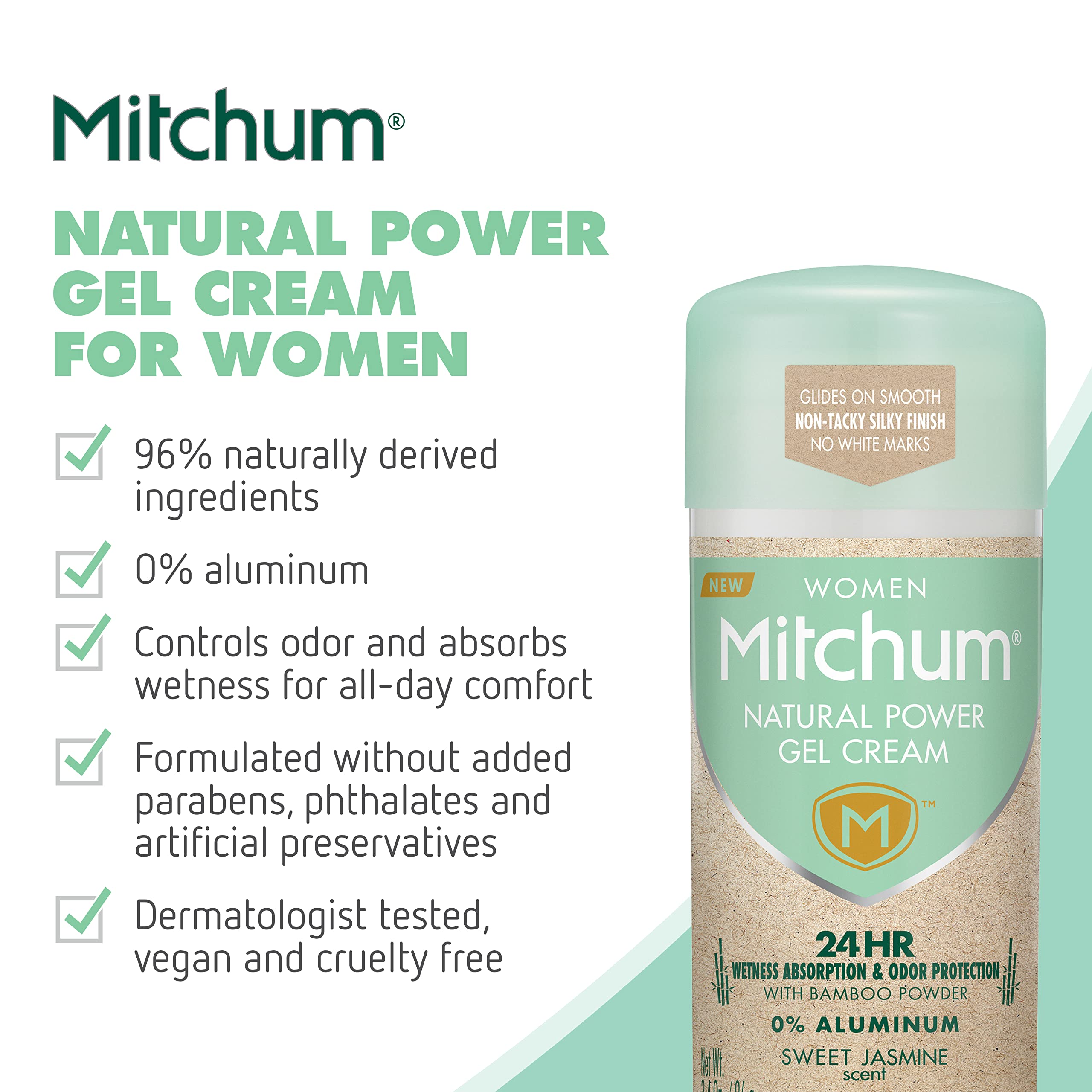 Amazon.com: Mitchum Natural Power Gel Cream for Women, Sweet