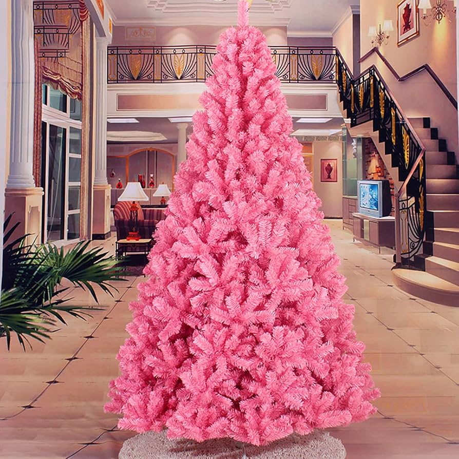 Amazon.co.jp: 7FT プレミアム ピンク クリスマス ツリー, 休日 PVC