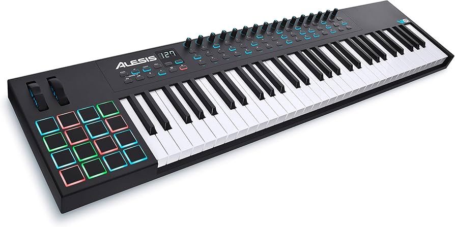 Alesis VI61-61 Key USB MIDI Keyboard Controller with 16 Pads, 16