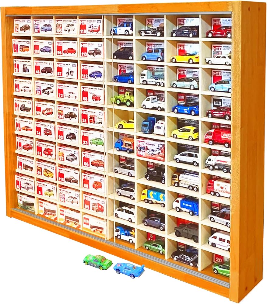 Amazon | キュートジャパン ミニカーケース 160台収納 アクリル