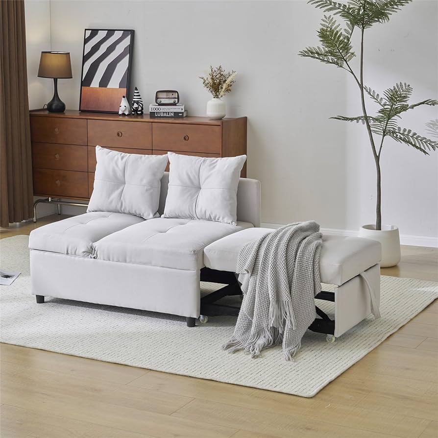 Amazon｜多機能ソファベッド 1.5人掛け 3WAY リクライニング カウチ