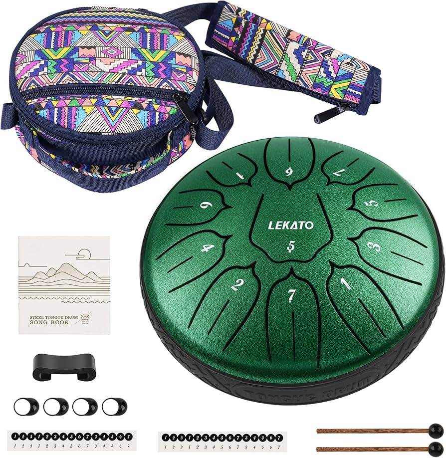 Amazon | タングドラム スリットドラム 11音 6インチ 収納バッグ付き