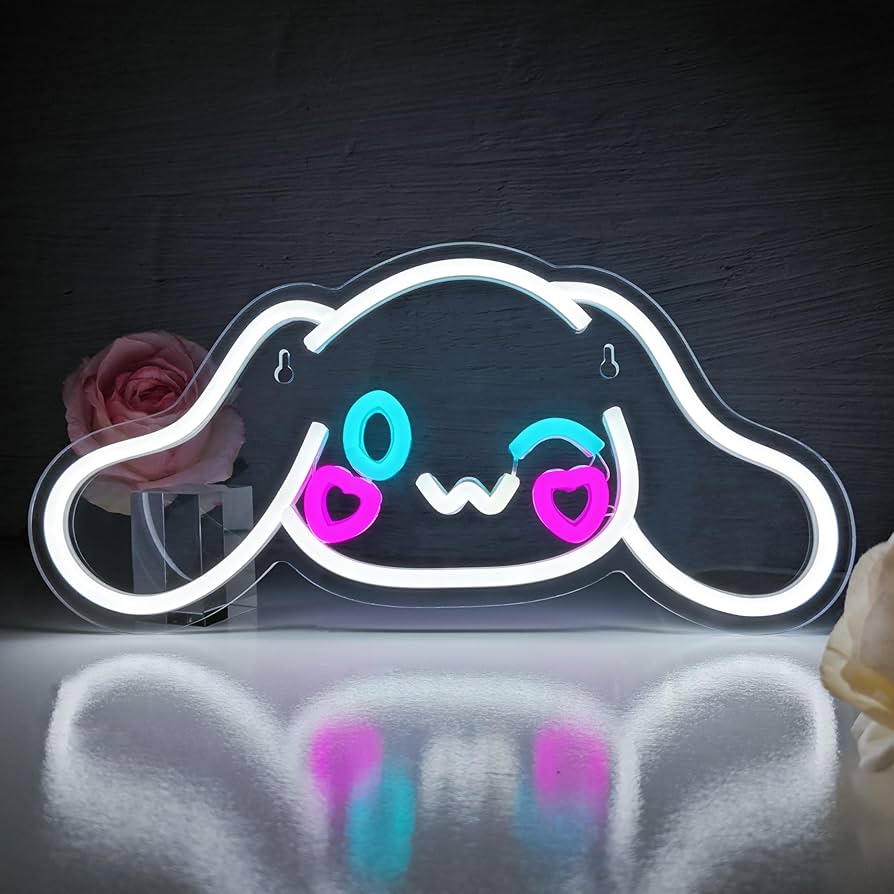 Amazon.co.jp: VIKLIU シナモロール ネオンサイン アニメ ネオンLED