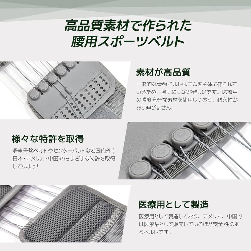 Amazon.co.jp: Allgu(オールグー) SS BELT スポーツサポートベルト