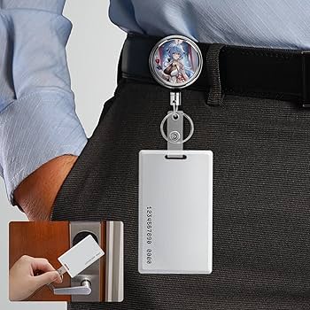 Amazon.co.jp: バッジリール 原神 バニーガール姿の甘雨 格納式バッジ