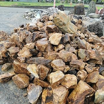 Amazon.co.jp: みかも石300キロ庭石鑑賞石石盆石水石灯籠庭坪庭盆栽庭