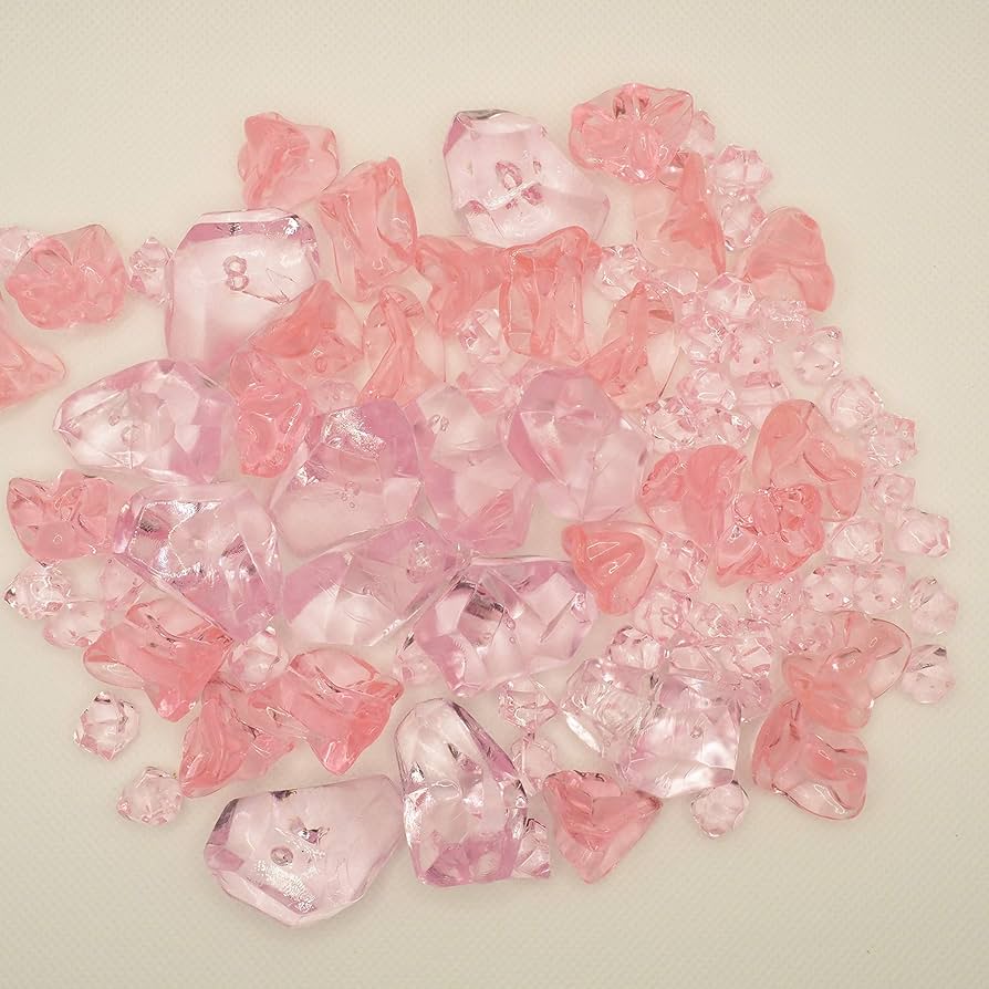 Amazon｜ディスプレイ 氷 アクリルアイス 3サイズセット（ピンク200g