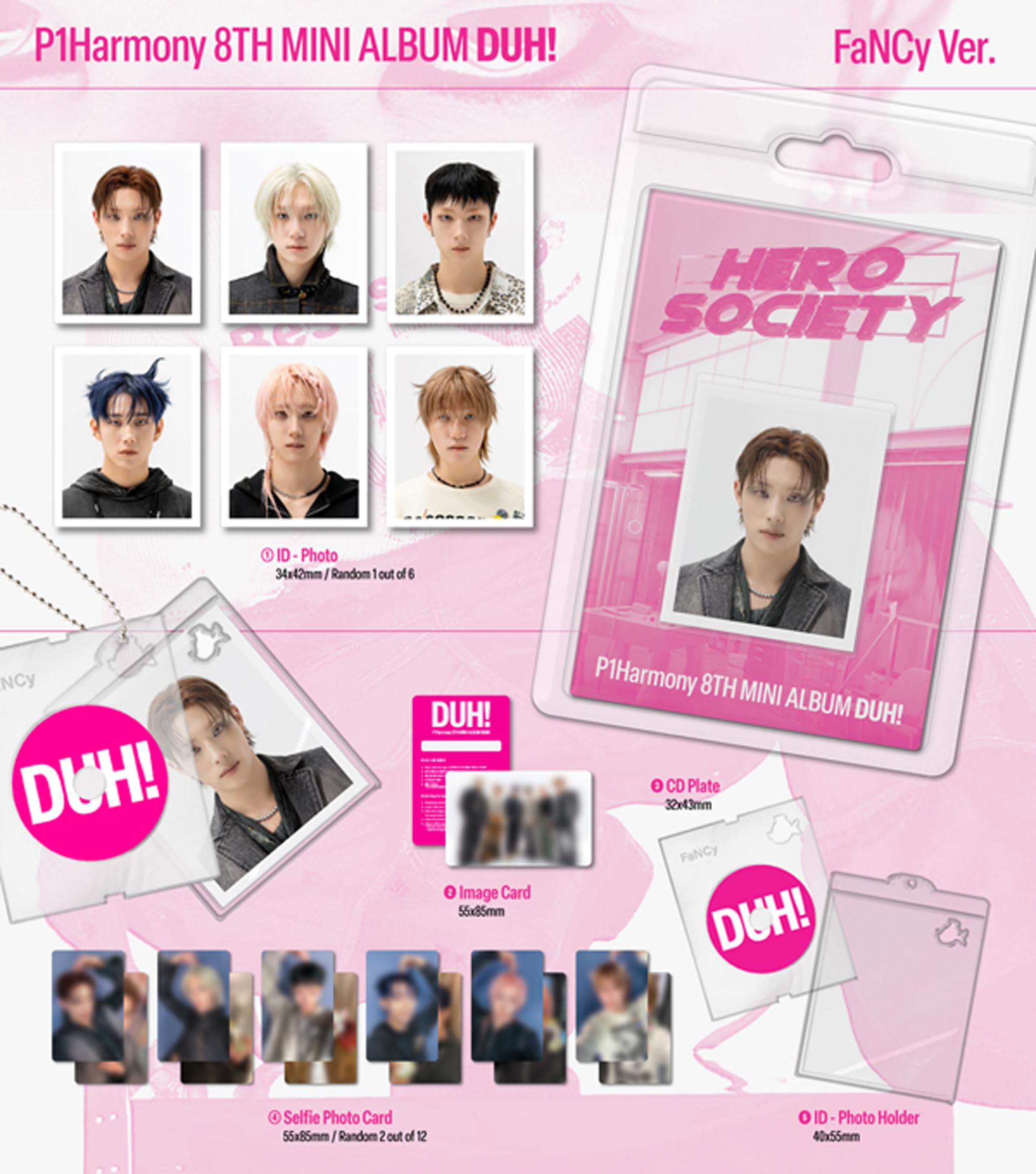 Amazon.com: P1Harmony DUH! 8th Mini Album (FaNCy - SOUL Ver