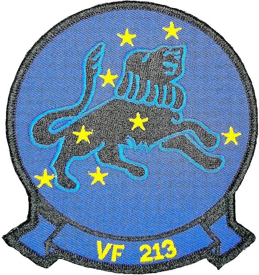 Amazon.co.jp: SQ15 ミリタリーワッペン VF-213 ブラックライオンズ