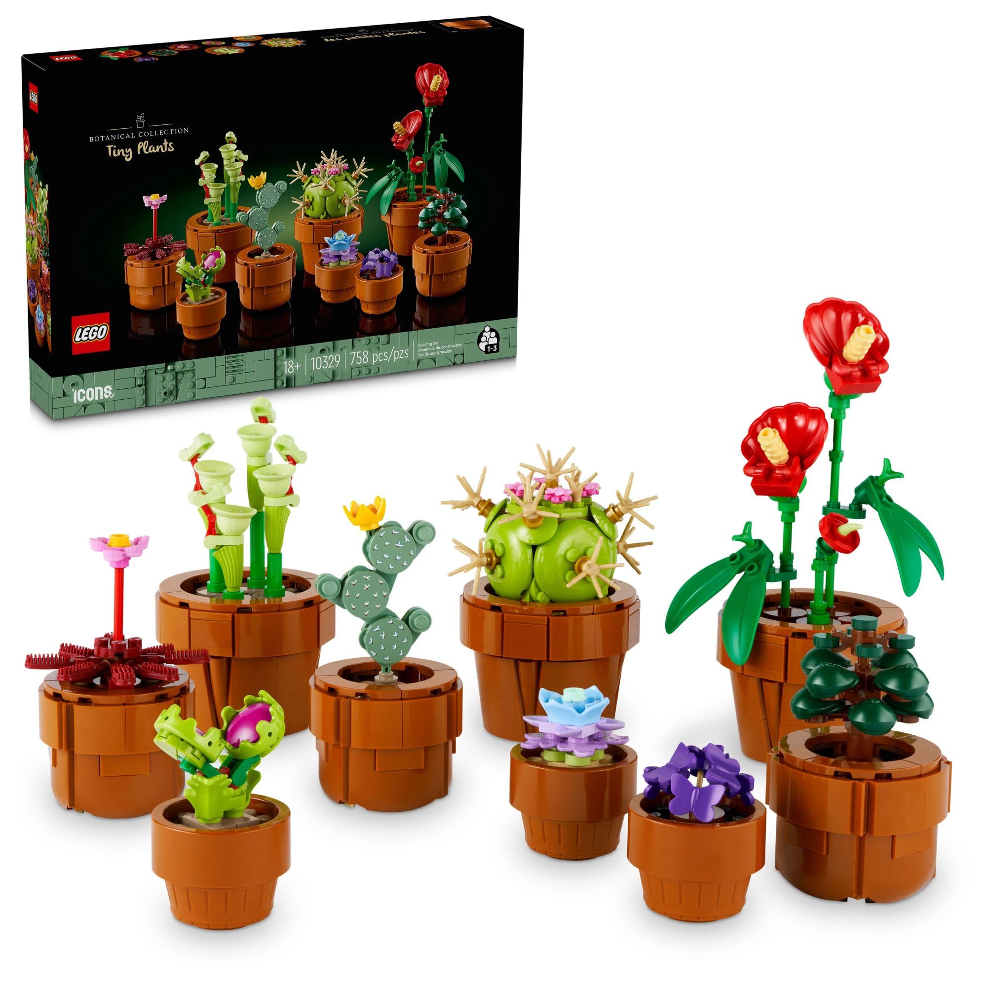 Amazon.co.jp: LEGO アイコン 小さな植物組み立てセット サボテンの