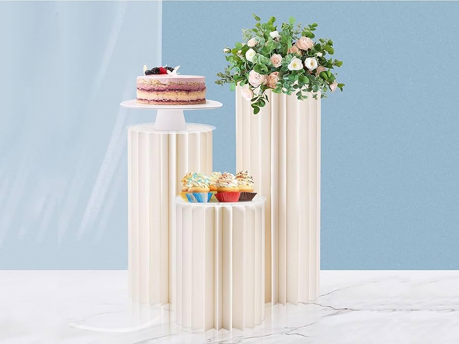 Amazon｜Duvinin サイドテーブル 折りたたみ式円柱ディスプレイ