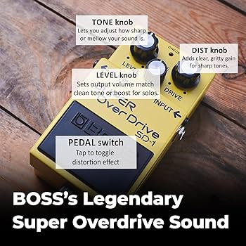 Amazon.com: Boss SD-1 Super OverDrive Pedal Bundle with Gearlux