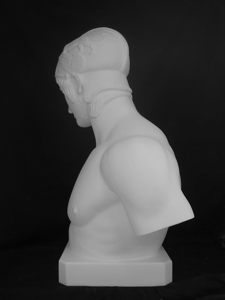 Amazon.co.jp: 石膏像 K－122 ボルゲーゼのマルス胸像（台付） H