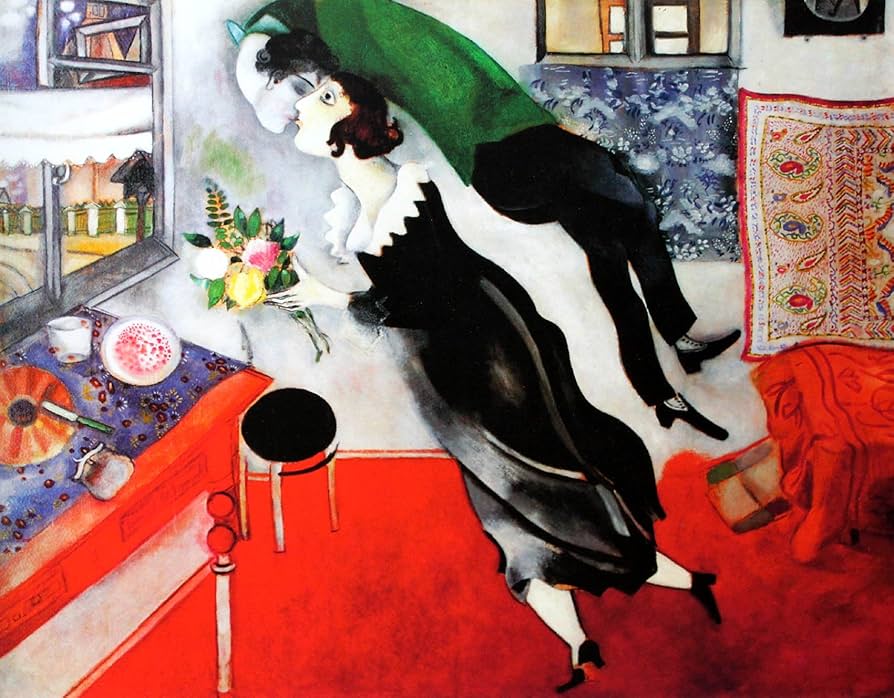 Amazon.co.jp: アートショップ フォームス マルク シャガール「誕生日