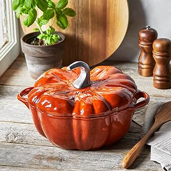 Amazon.co.jp: STAUB 鋳鉄ダッチオーブン 3.5クォート パンプキン