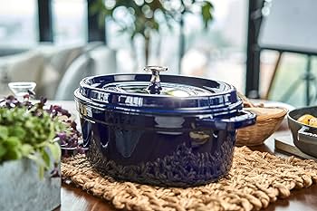 Amazon｜staub ストウブ 「 ピコ ココット オーバル グランブルー 29cm