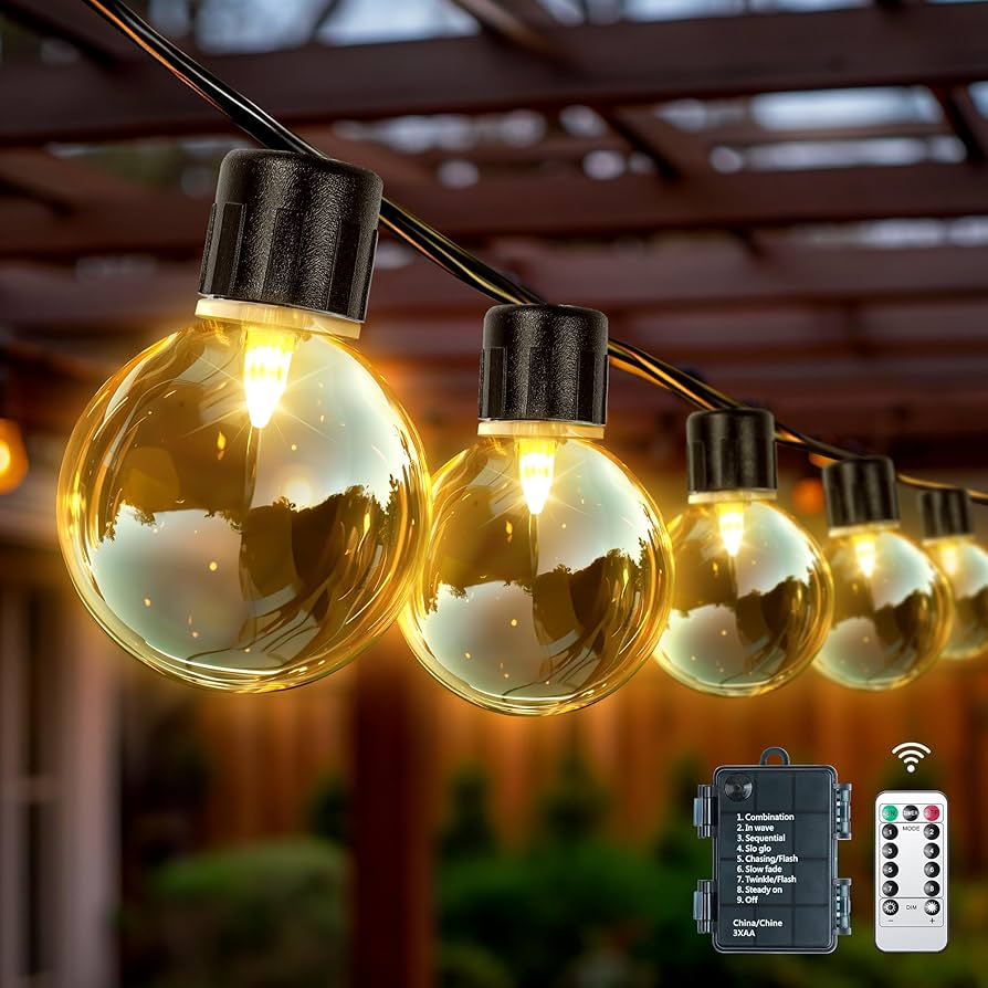 Amazon.co.jp: ストリングライト 防雨型 9M イルミネーション 電池式