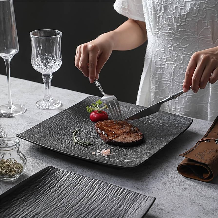 Amazon.co.jp: ディナープレート 日本のステーキ皿 西洋料理皿