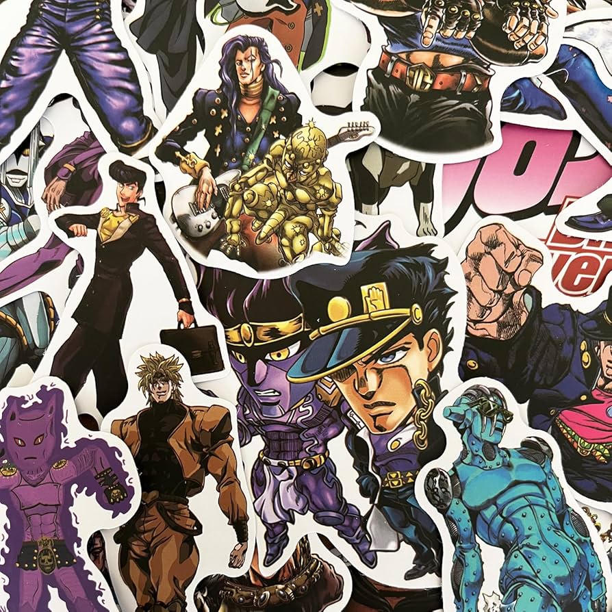 Amazon.co.jp: ジョジョの奇妙な冒険 ステッカー 50枚セット アニメ