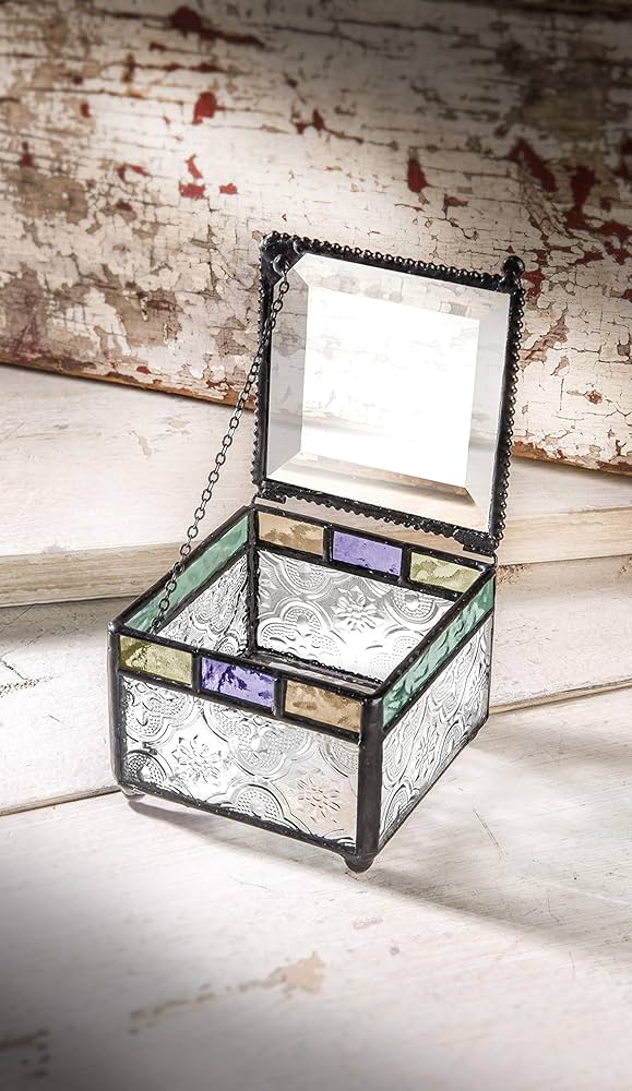 Amazon｜カラフル ステンドグラス ボックス ジュエリー ディッシュ