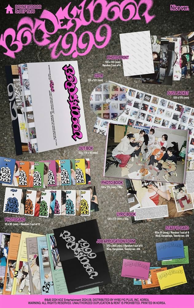 BOYNEXTDOOR, BND, SUNGHO, RIWOO, JAEHYUN - BOYNEXTDOOR 19.99 3rd