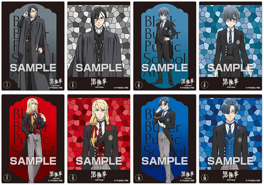 Amazon | エンスカイ(ENSKY) 黒執事-寄宿学校編- クリアカード