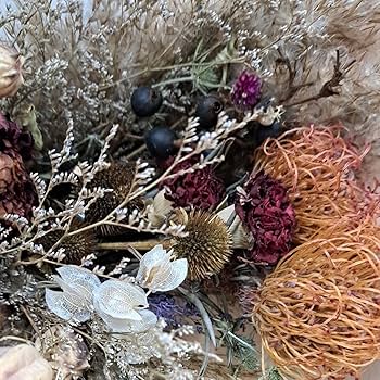 Amazon.co.jp: ドライフラワースワッグ 横長スワッグ ガーランド