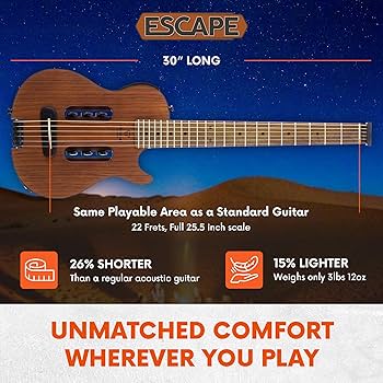 Amazon.com: Traveler Guitar Escape Mark III Mahogany Acoustic