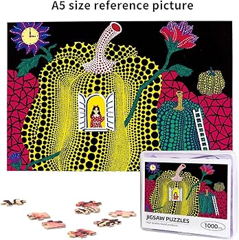 Amazon.co.jp: 1000ピース ジグソーパズル 草間彌生 木製パズル 子供