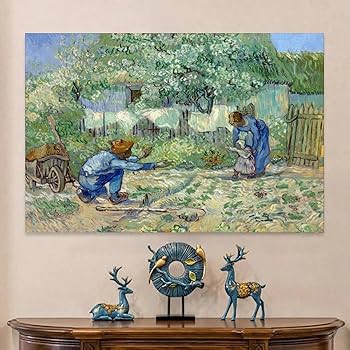 Amazon.co.jp: フィンセント・ファン・ゴッホ 1890年作「最初の一歩