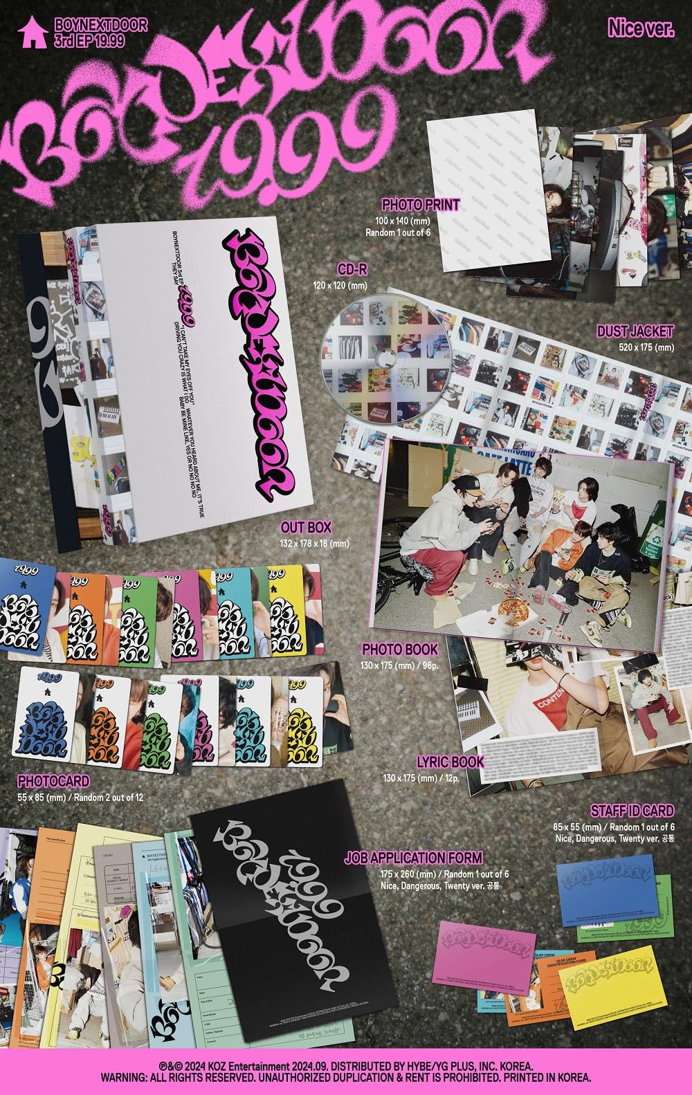 Amazon｜ボーイネクストドアー BOYNEXTDOOR - 3rd EP 19.99 CD (Nice