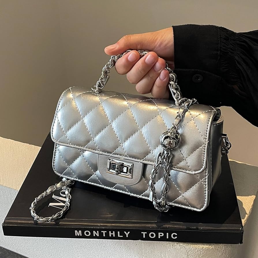 Amazon.co.jp: 女性カバン のある小香風の菱格チェーンバッグ