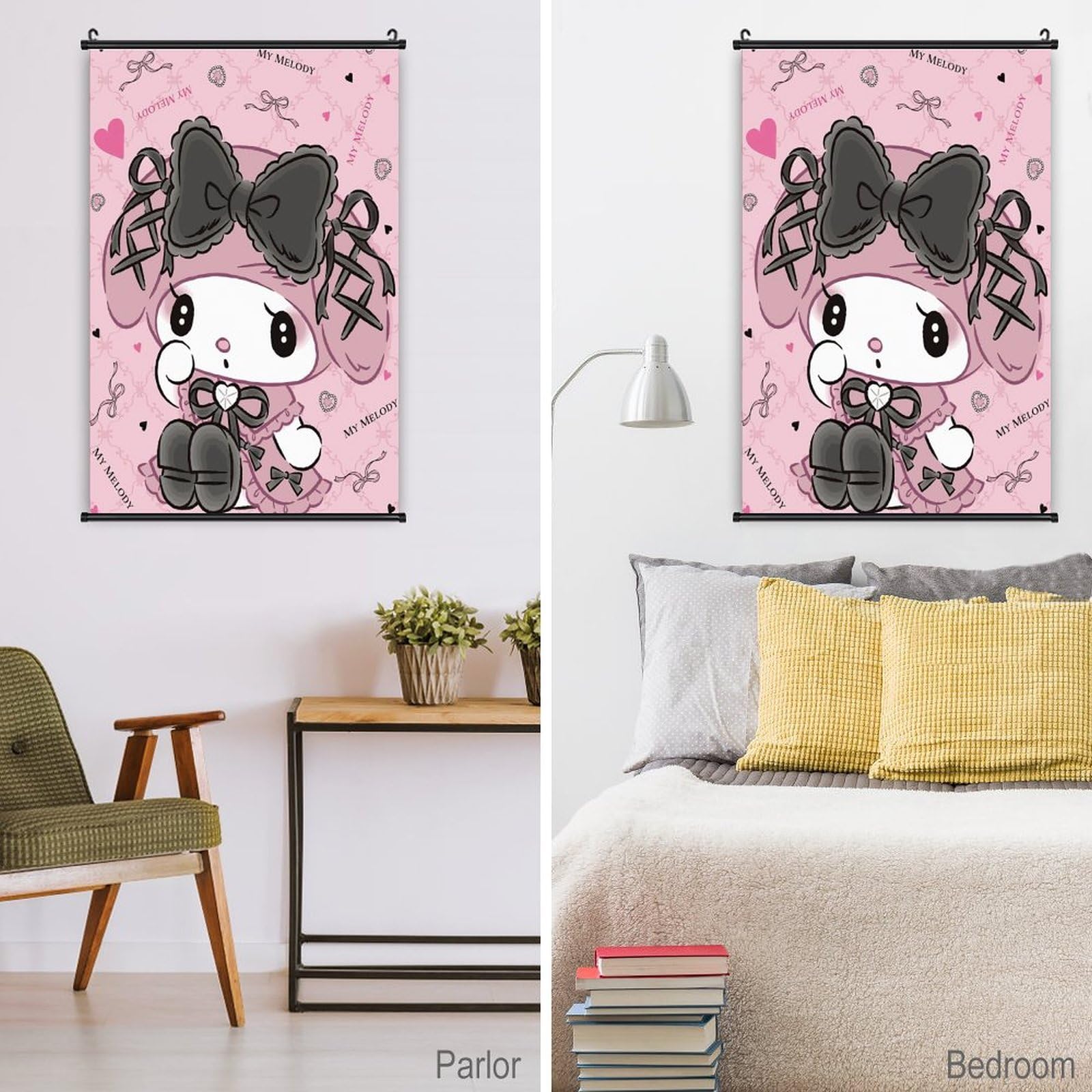 Amazon.co.jp: クロミ ちゃん マイメロディ壁掛け画 壁掛けポスター 壁