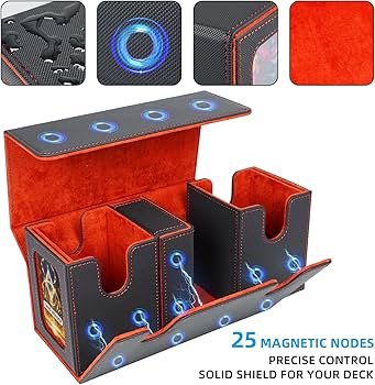 Amazon.co.jp: AFIING Mtgデッキボックス 指揮官ディスプレイ付き