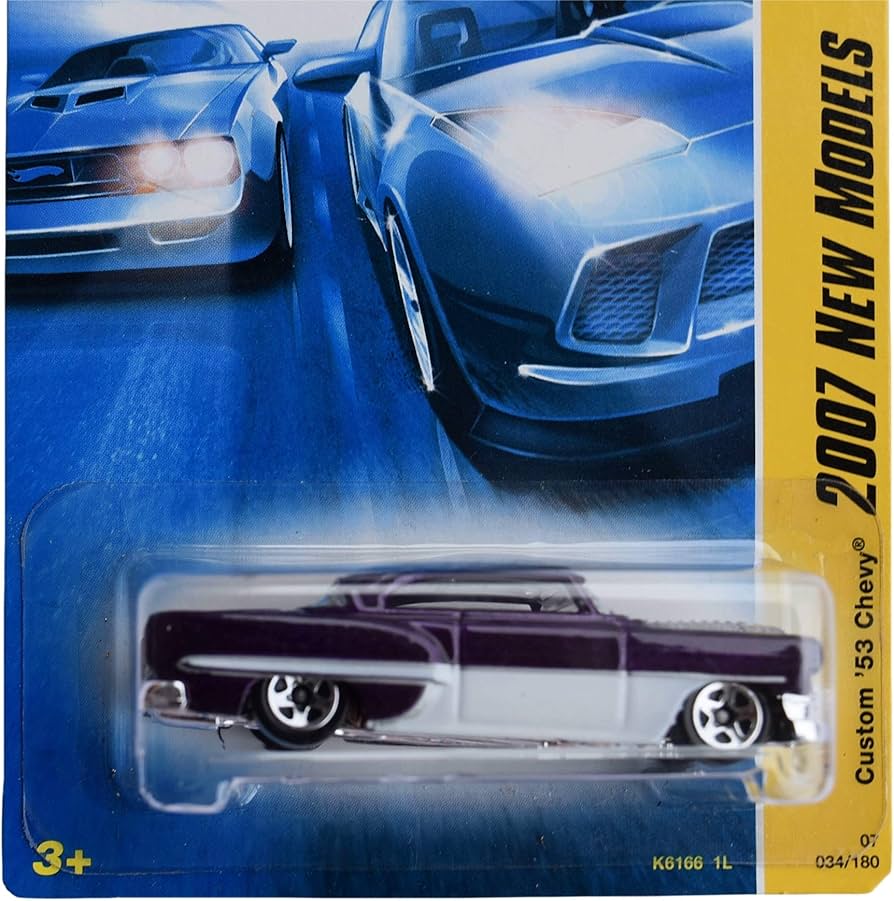 Amazon.com: Hot Wheels Custom '53 Chevy 34/180, Purple/White