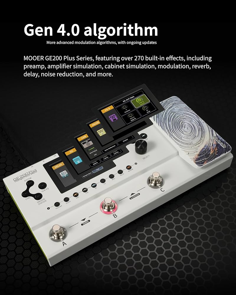 MOOER GE200 Plus New Intelligent Multi Effects Guitar Processor