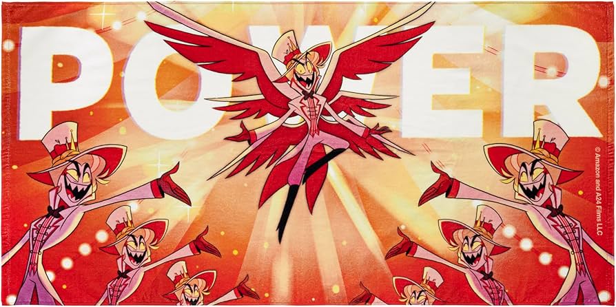Amazon｜HAZBIN HOTEL バスタオル（ルシファー・モーニングスター