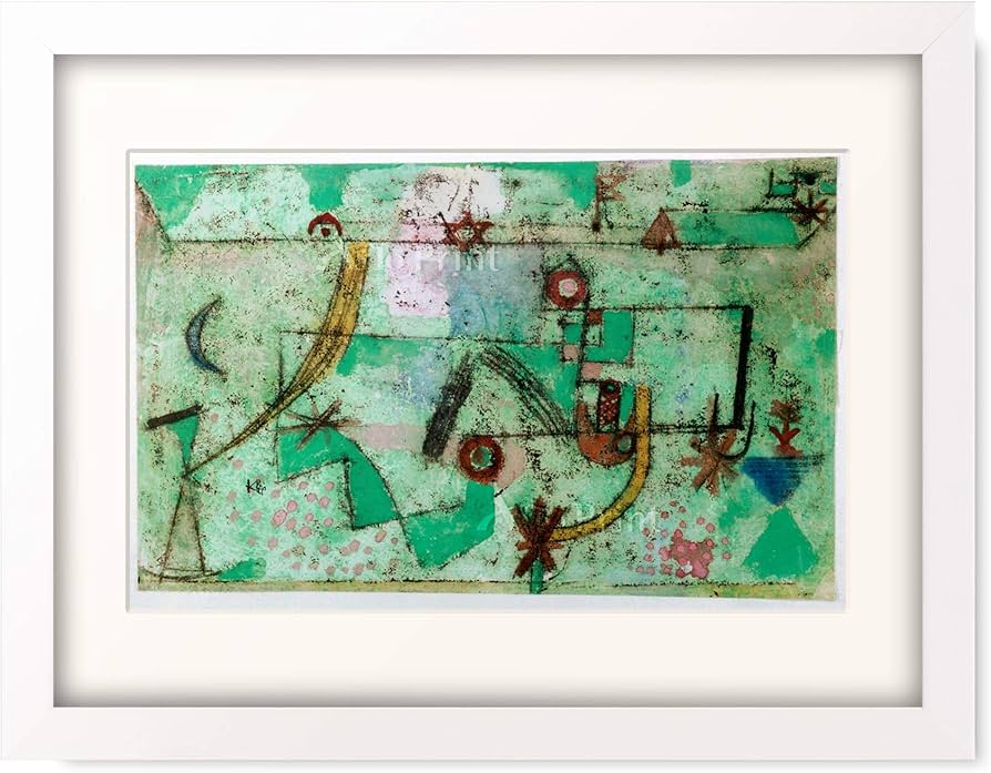 Amazon｜パウル・クレー Paul Klee 「Im Bach'schen Stil」 額装アート