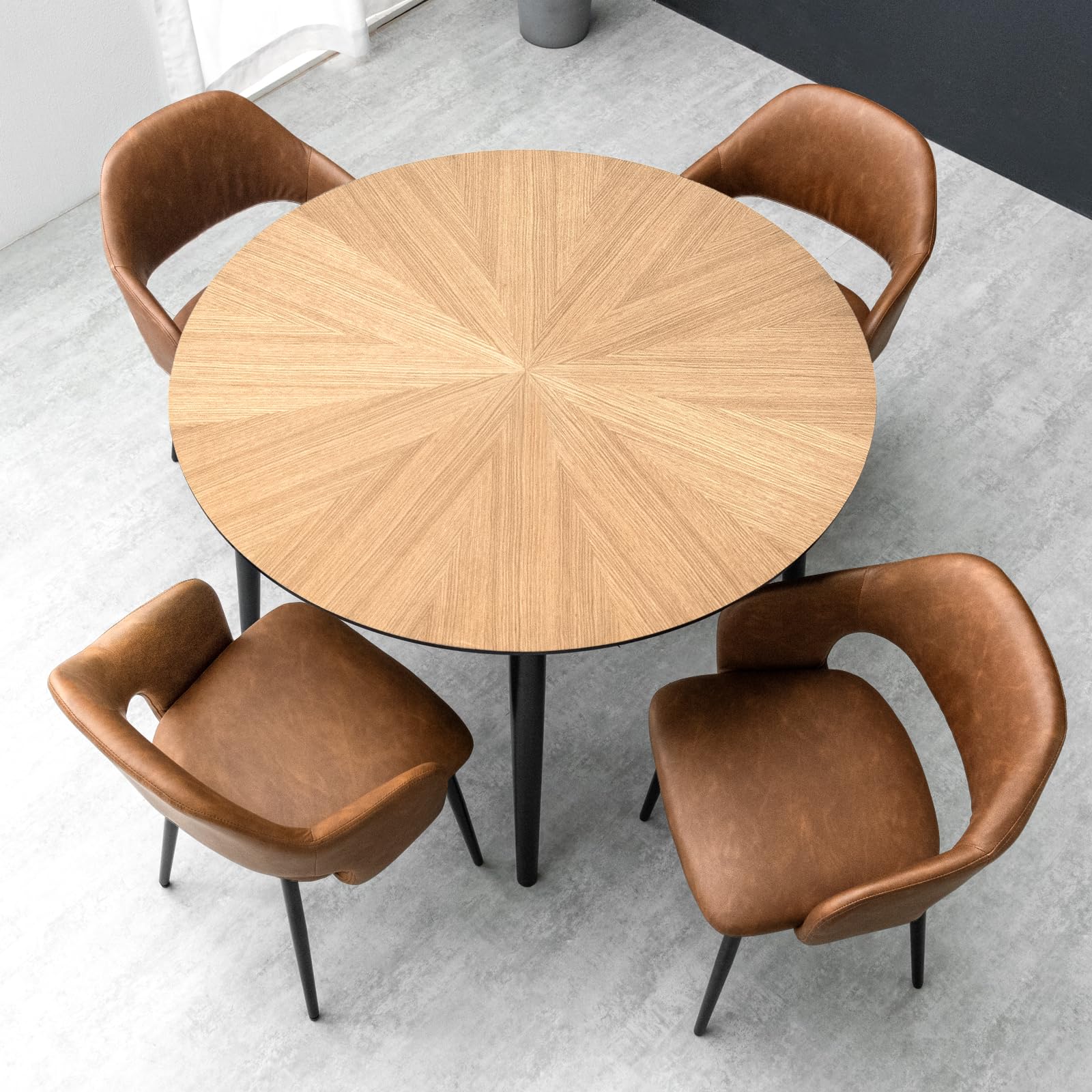 天然木材 ベトナム製 キャメル 楕円形 テーブル