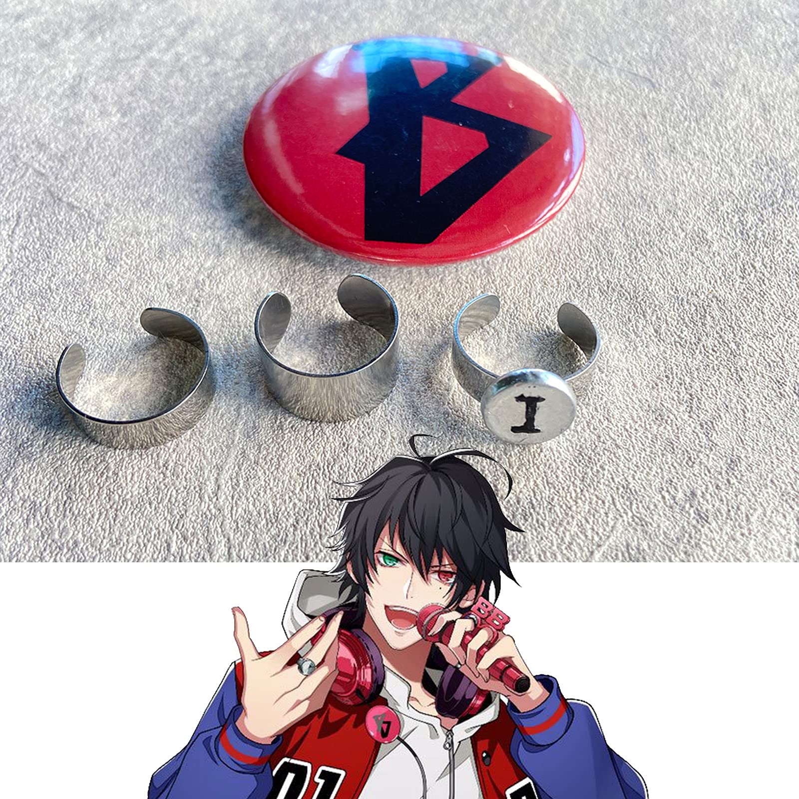 Amazon.co.jp: ヒプノシスマイク コスプレ 小物 山田一郎 指輪 +