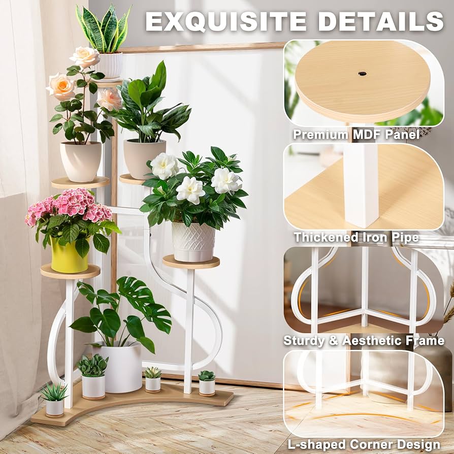 Amazon.com : LOENIY 6-Tier Corner Plant Stand, Indoor Plant Stand