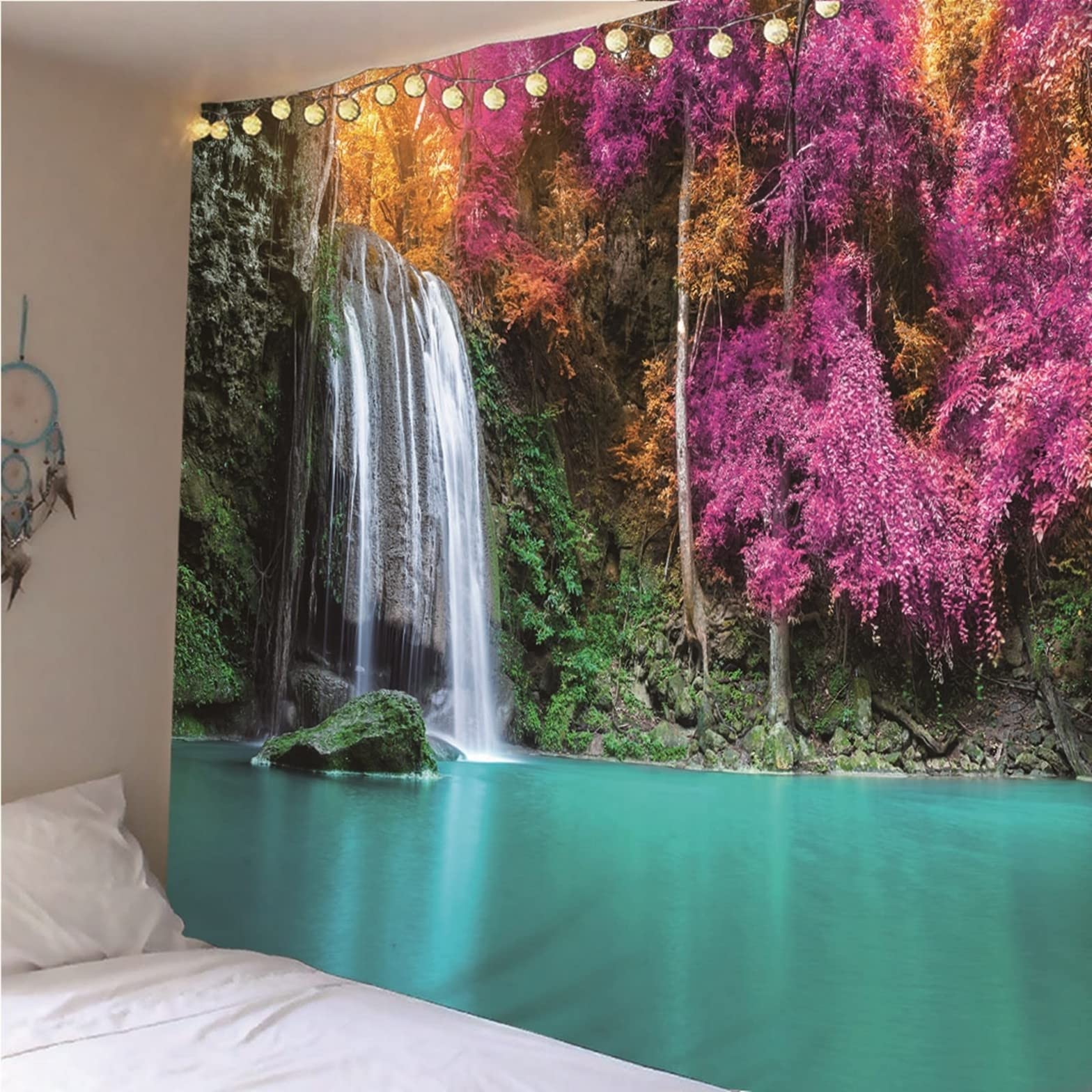 Amazon.co.jp: 女王のタペストリー エジプトのタペストリー 壁掛け 滝