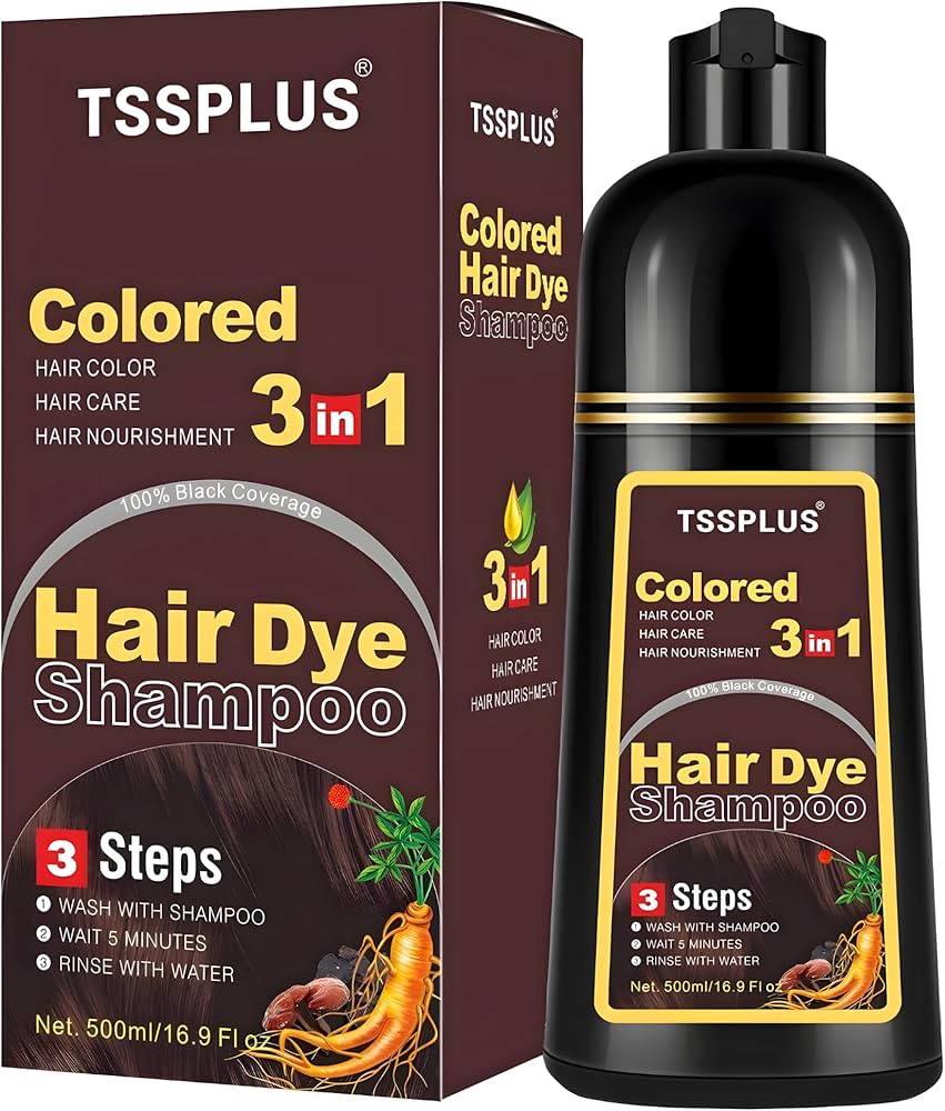 Amazon.com : TSSPLUS Instant Hair Color Shampoo - Chestnut Brown