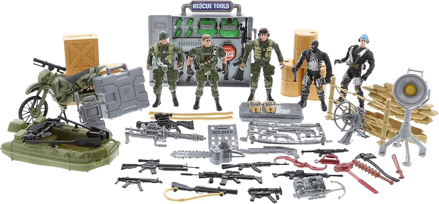 Amazon.co.jp: Mozlly ソルジャー 特殊部隊 おもちゃ プレイセット