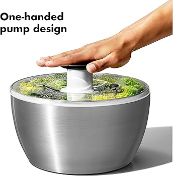 Amazon.com: OXO Steel Salad Spinner : Health & Household