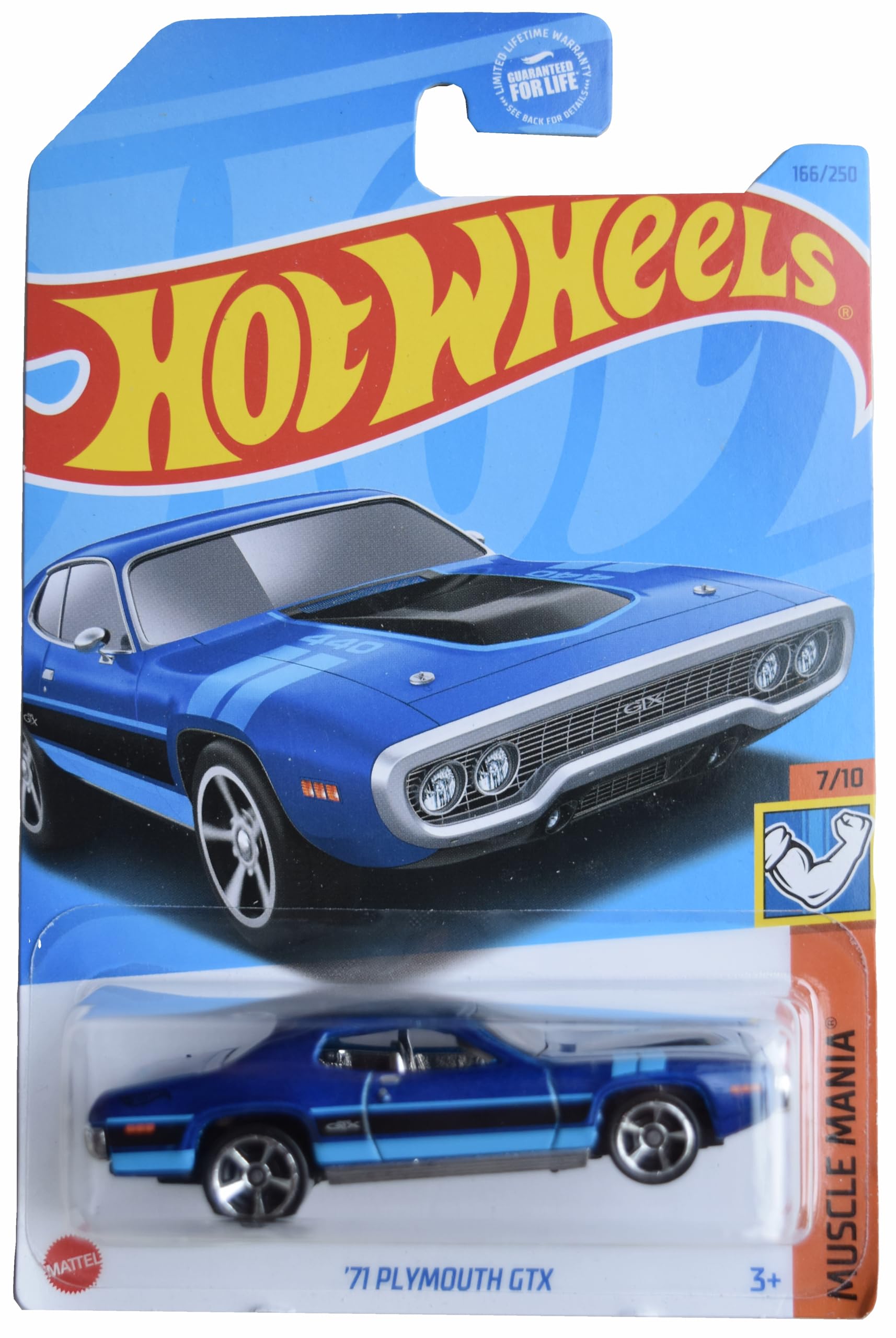Amazon.com: Hot Wheels '71 Plymouth GTX, Muscle Mania 7/10 [Blue
