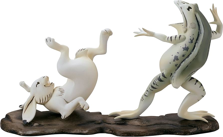 Amazon | 海洋堂 美術作品立体図鑑 鳥獣戯画 全長約132mm ポリストーン