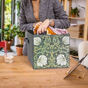 Amazon｜収納ボックス 収納ケース ウィリアムモリス 花柄 整理箱 収納