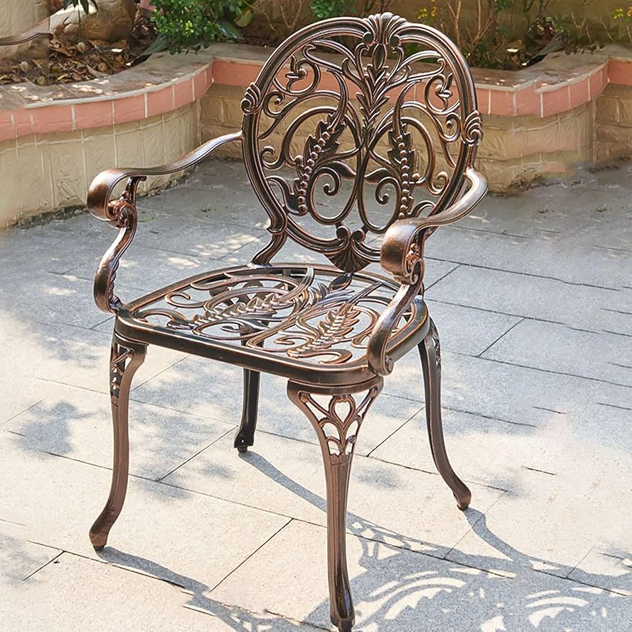 Amazon.co.jp: MBBTAG アルミガーデンチェア アルミ鋳物ガーデンチェア