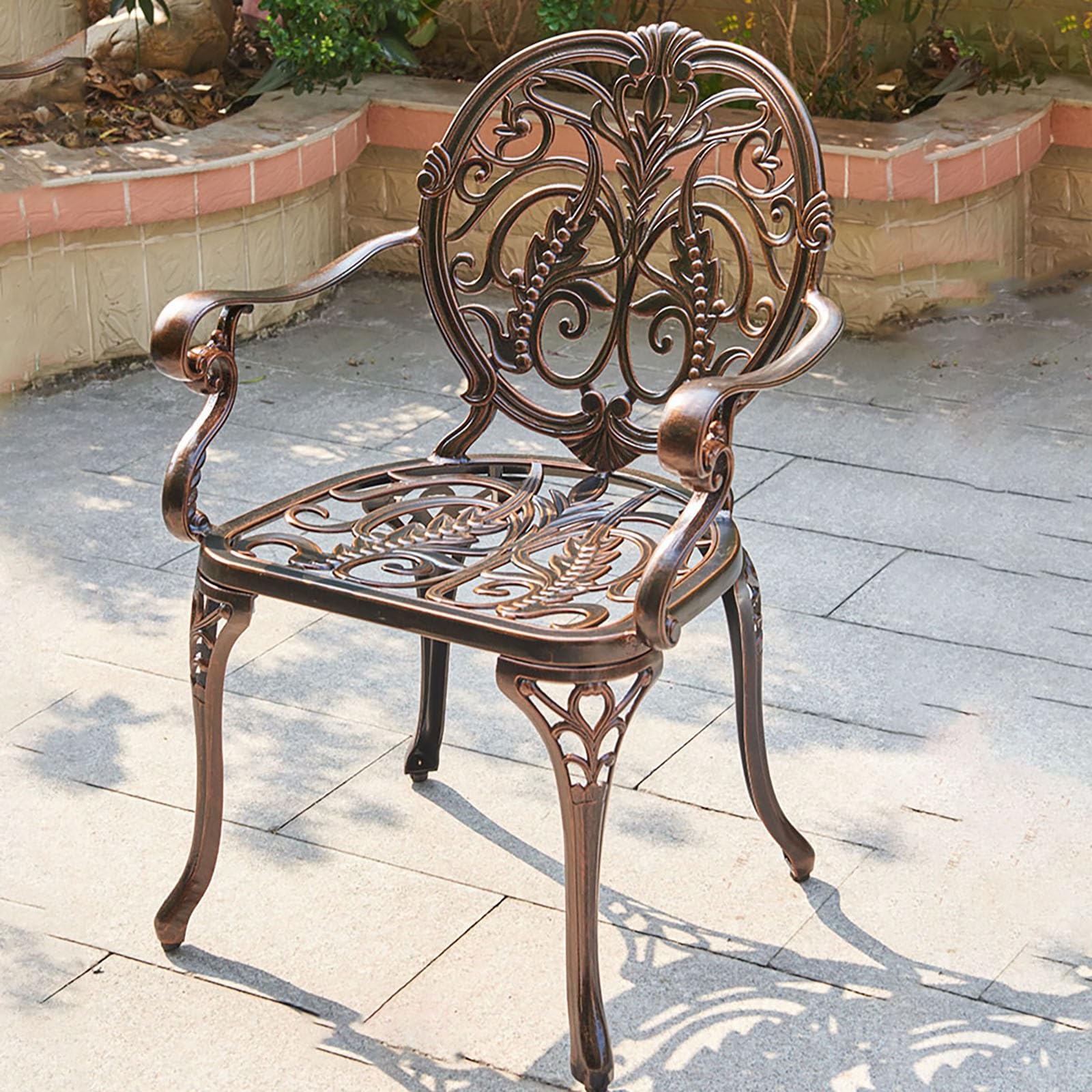 Amazon.co.jp: MBBTAG アルミガーデンチェア アルミ鋳物ガーデンチェア